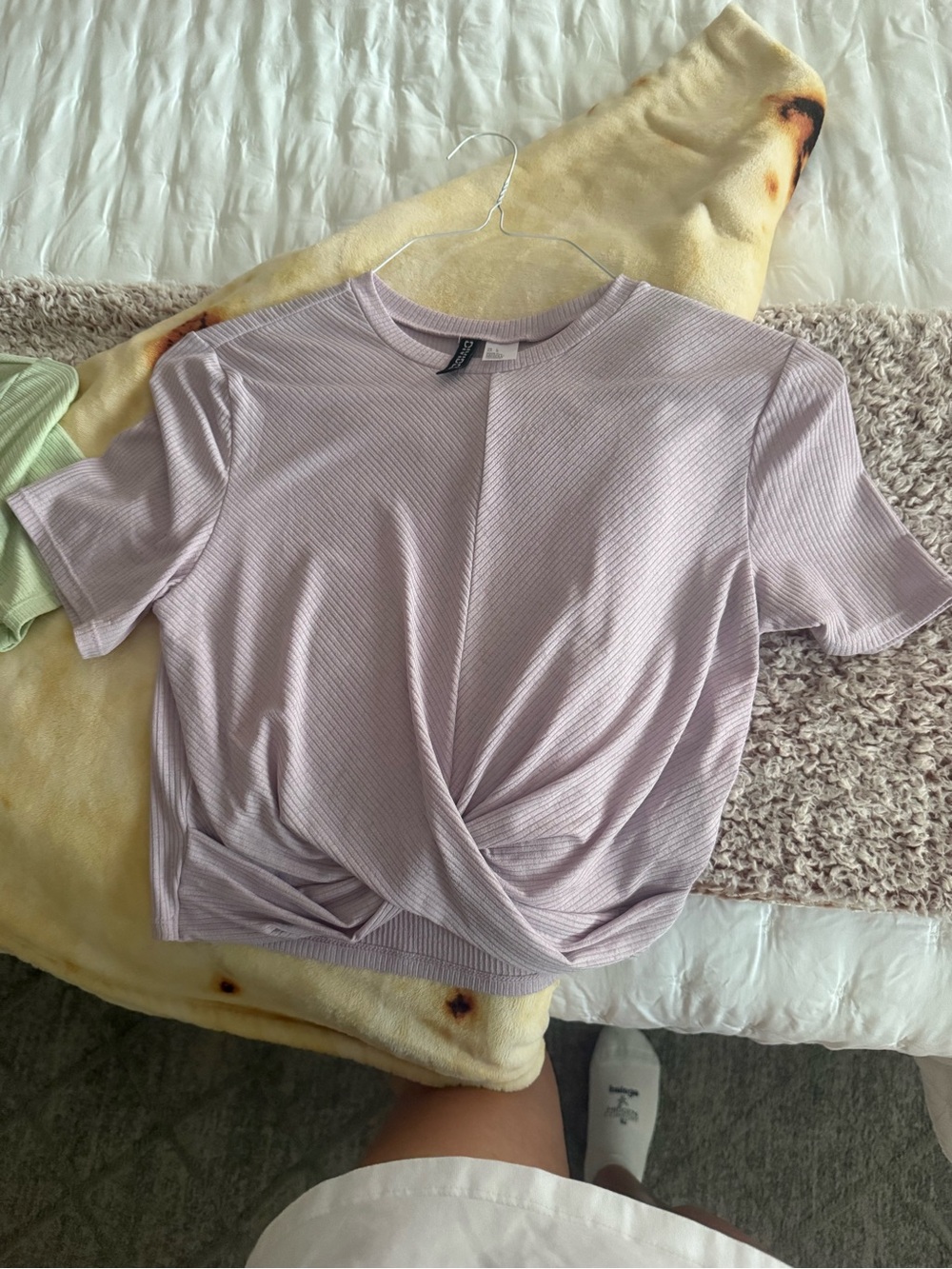 Divided Purple Crop Top